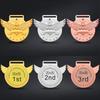 Marathon Gold Winner Award Medals With Neck Ribbon 3D Running Runner 1St 2Nd Trophy Various Sport Souvenir Prize Gift Customized
