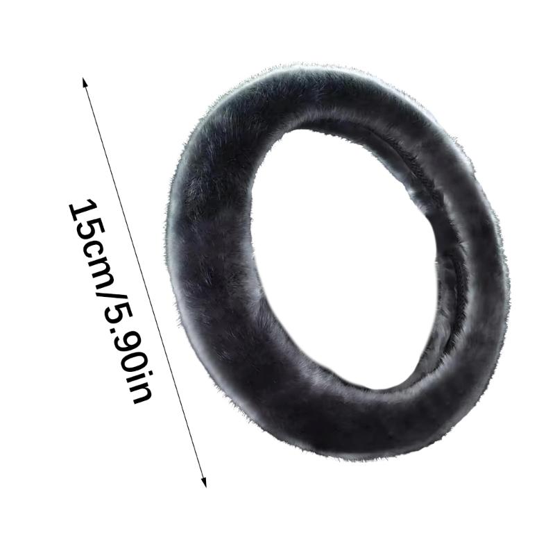 Nonslip Plush Steering Wheel Cover for Secure Hold Easy Installation for Cars SUVs Trucks Universal 14.5-15" Size