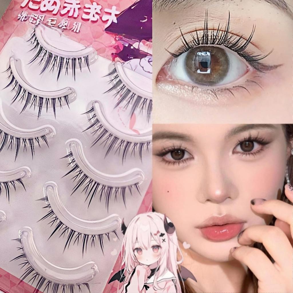 Secret To Invisible Transparent Wire False Eyelashes Recreate Korean Idol Makeup with Airy Volume 5 "The Makeup! Ultra-Fine - Sets" -05#