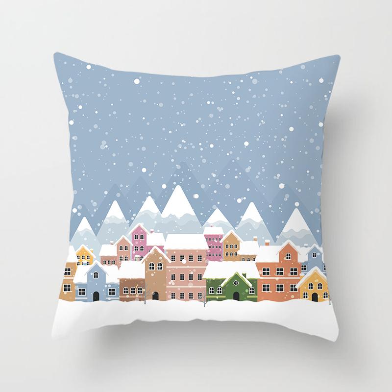 Christmas Home Pillow Covers Christmas Printed Bed Home Decor Cushion Covers Christmas Decor Pillow Covers
