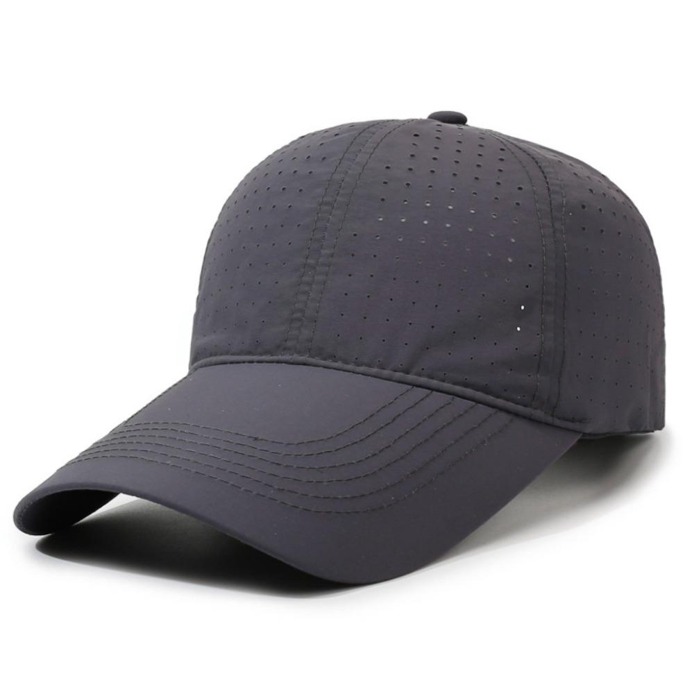 

Breathable Baseball Cap Quick Drying Visor Cap Creative Gift Outdoor Hat темно-сірий колір
