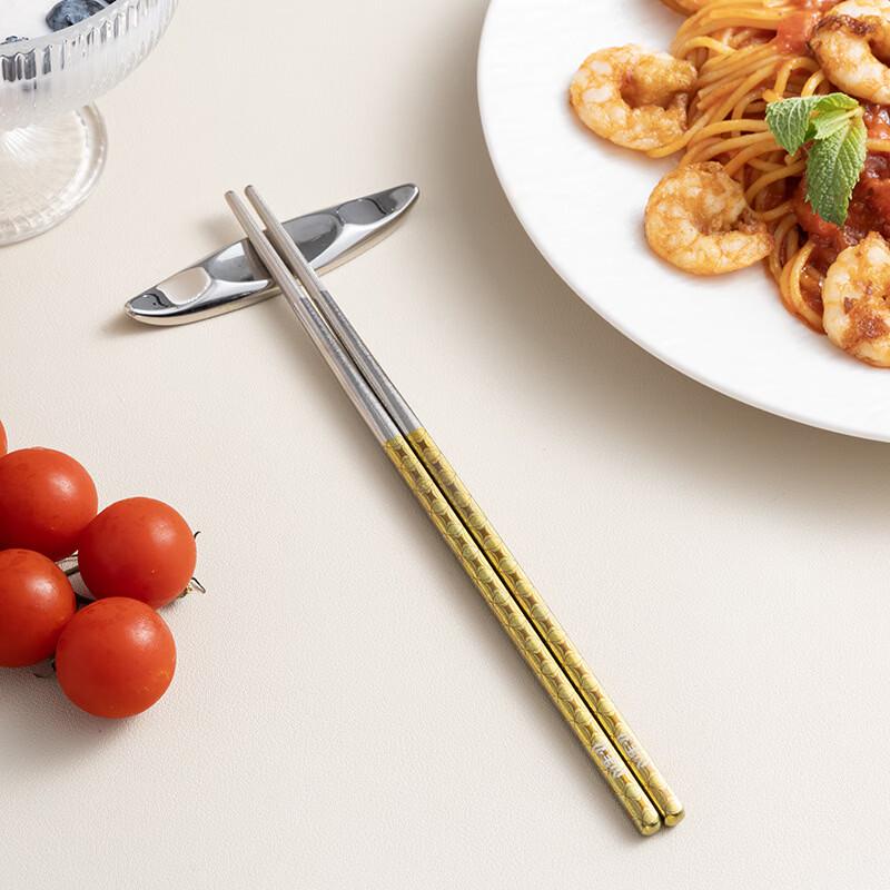 Hanyou Ice Flower Colored Titanium Chopsticks