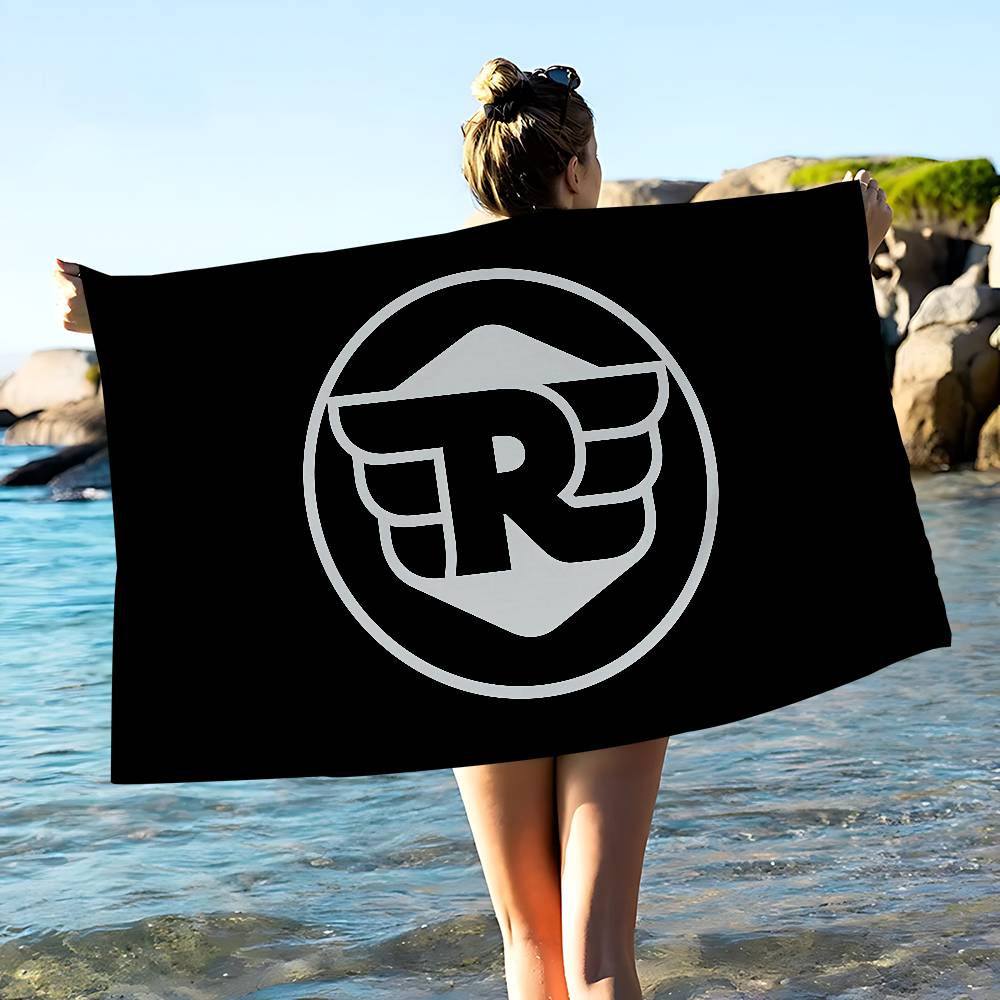R-ROYALS E-ENFIELDS Logo Asciugamano da Spiaggia in Microfibra Assorbente Asciugatura Rapida Morbido Asciugamano per Yoga Nuoto Resort Alpinismo