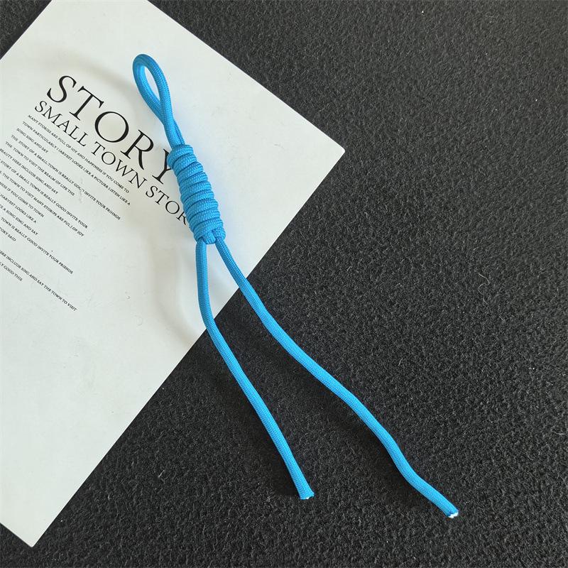Colorful Trendy Miu Style Polyester/Nylon Braided Rope Pendant with Knotting for Bags