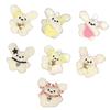Squeaking Squeaky Animal Keychain Creative Plush Rabbit Bag Pendant Stuffed Doll Keyring Fashionable Phone Decoration