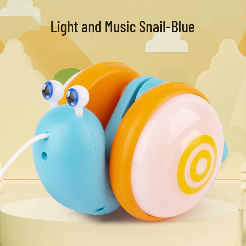 **Free Shipping: Popular Musical Snail Baby Walker & Crawler Toy with Pull Leash**