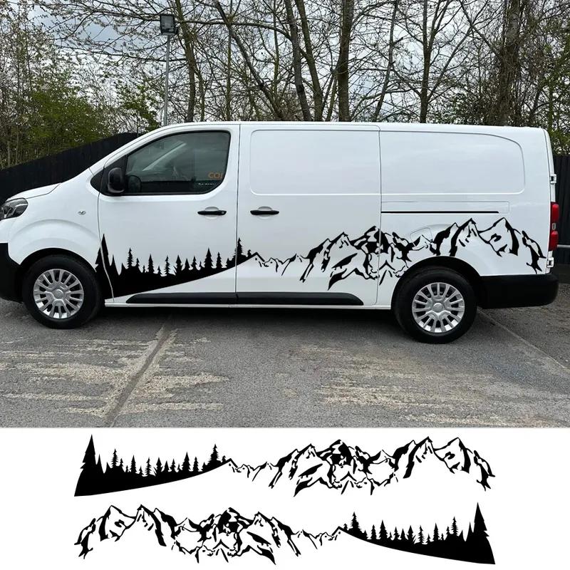 Mounta Forest Styling Van Body Side Sticker For Toyota ProAce Verso City Car Camper Graphics Decor Decal Auto Accessories
