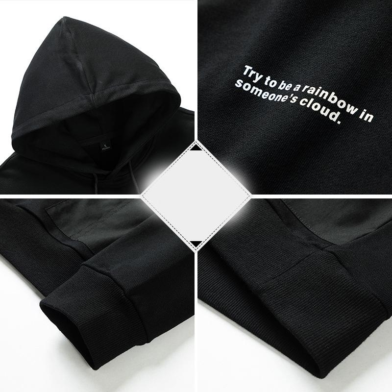 Casual for Spring Autumn Black Grey OverSize 8XL Hoodie Sweatshirt Men Hip Hop Skateboard Streetwear Clothes