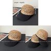 Natural Grass Baseball Cap With Breathable Mesh Sun Protection For Men And Women