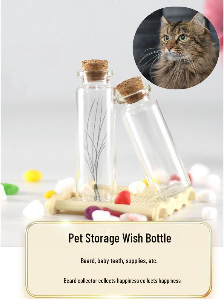 

Пляшечка-сувенір «Вуса кошеняти та молочні зуби» 2 Bottles + Cork: 2.2CM*10CM Long Whiskers
