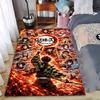 "Anime Carpet Featuring Demon Slayer Characters Fiery Design" Suitable for Use As an Anti-slip for Living Room Bedroom Sofas