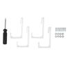 4 PCS Set White RV Curtains Holder With Screwdriver Curtain Track Clips  Bedroom Use