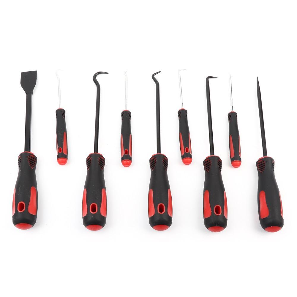 9PCS Multi-Purpose Hook and Pick Set Durable Scraper Hook Pick Set Electronics Maintenance