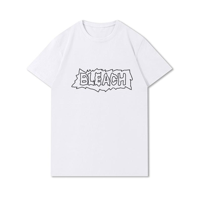 Plus Size BLEACH Kurosaki Ichigo Men T-Shirt Harajuku Cool Hip Hop Cotton T Shirts Casual Funny Tops Tees