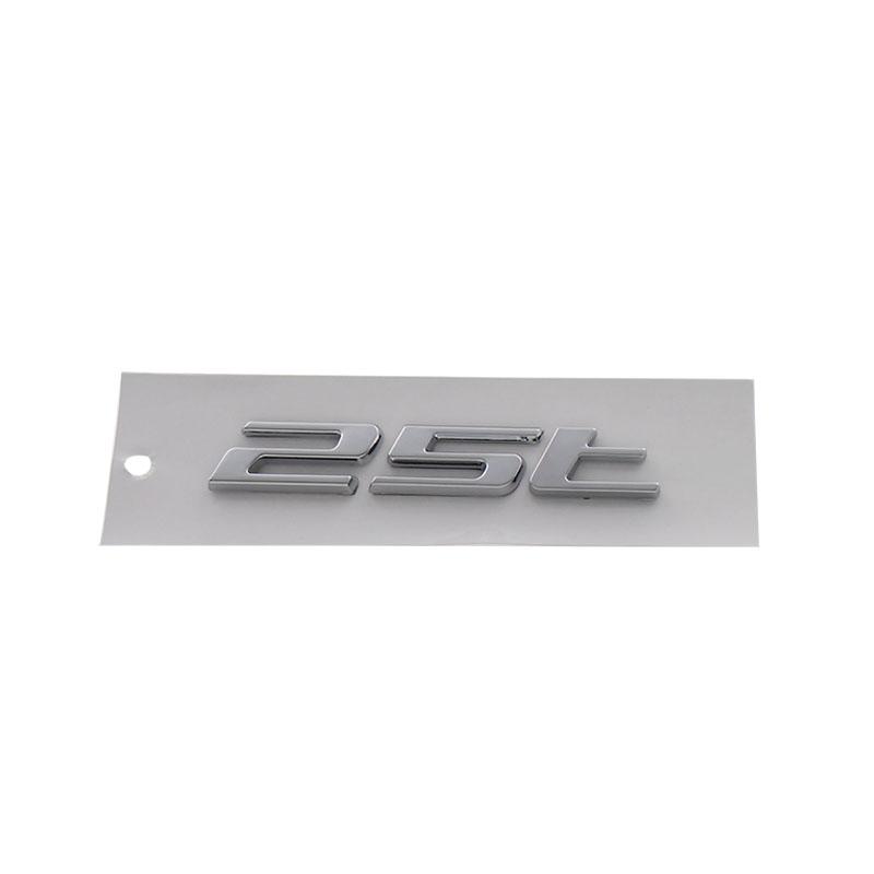 

3D Premium ABS 25T 25 t car Fender trunk Rear Bonnet Decal Emblem Badge Sticker chrome