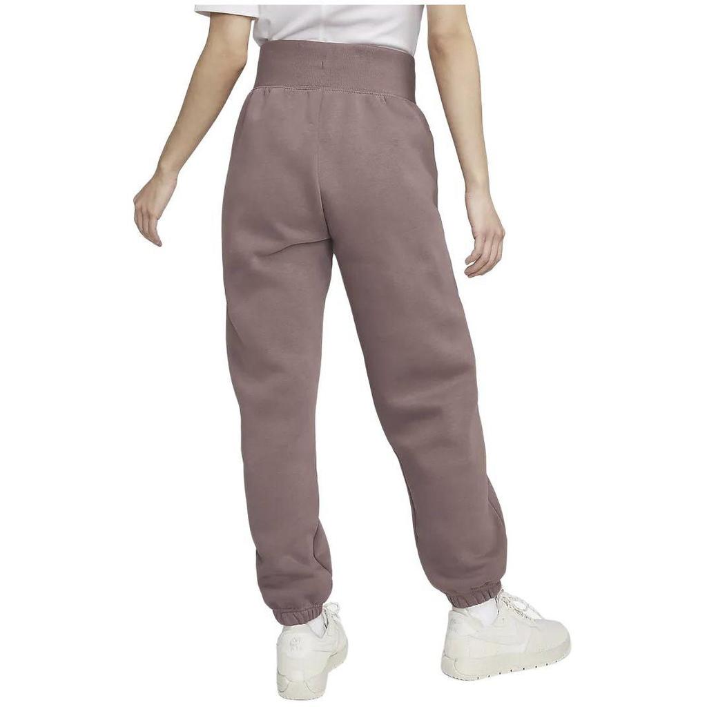 Nike Sportswear Phoenix Fleece Solid High-Waist Drawstring Casual Jogger Pants Women Bottoms Smoke-Gray Purple Red DQ5888-208