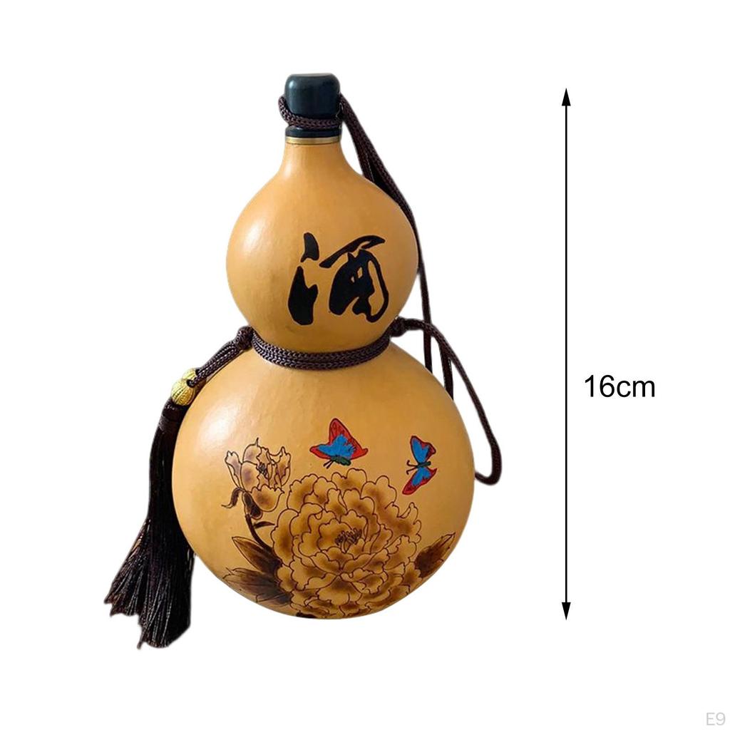 150ml Gourd Water Bottle Drink with Lid Desktop Decoration Kettle Photography Props Pendant