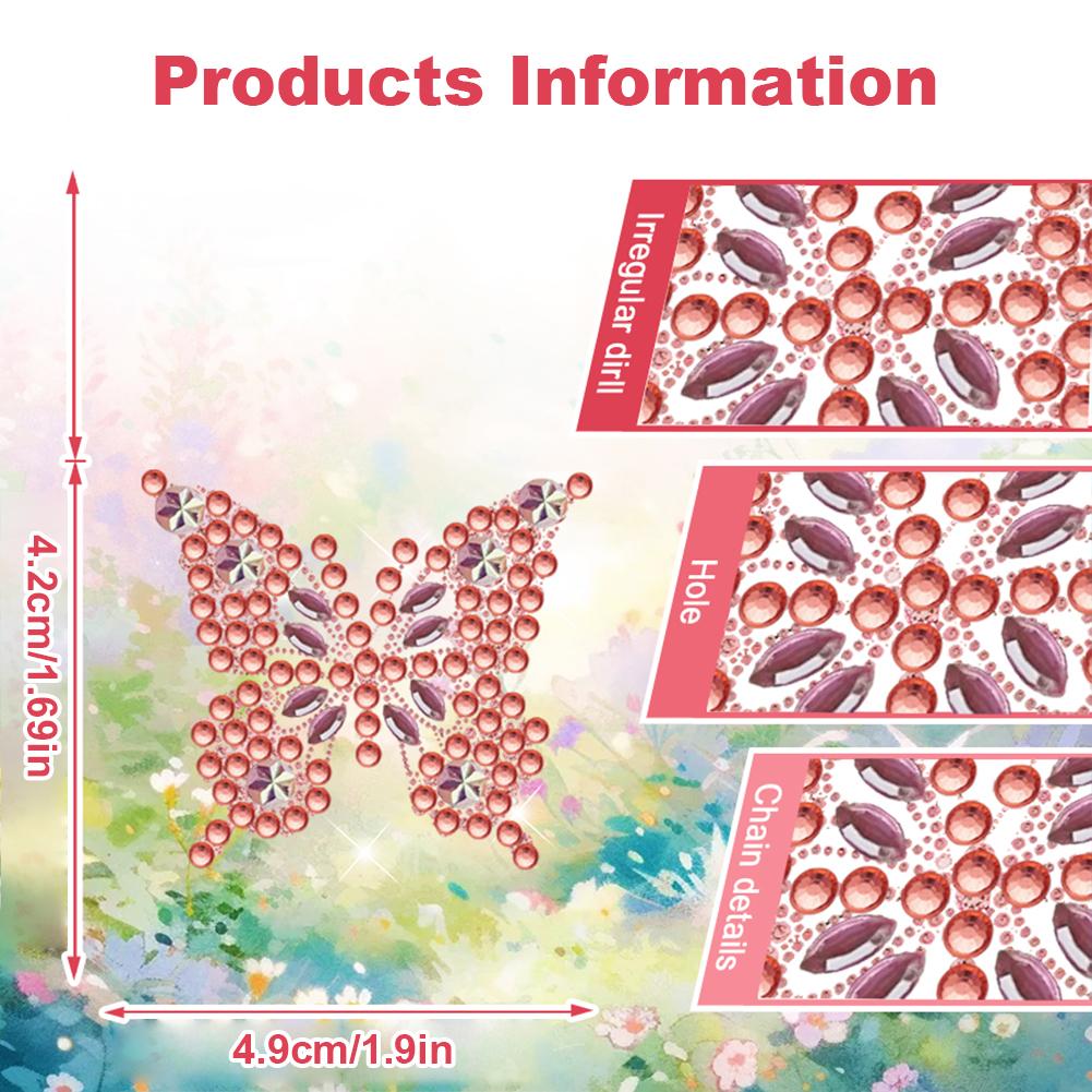 12pcs Diamond Painting Car Aromatherapy Vent Clip Bling Air Vent Decorations Rhinestone Car Decoration for Art Crafts