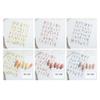 5D Blumen Nageltattoos Tulpen Design Frühling Blumige Blätter Selbstklebende Nagelaufkleber Kleine Frische Blumen Slider Maniküre Dekor