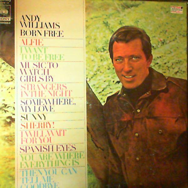 

LP Record ANDY WILLIAMS Born Free SOPM18 CBSSONY 1972 Japan Jazz Used