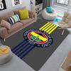 Eredità Fenerbahçe: Tappetini per pavimenti con stampa a motivi del 1907 Zerbino Cuscino per sedia da ufficio per stanza