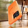 For iPhone 16 Pro Max Case Compatible with MagSafe Rotating Kickstand Litchi Texture PC TPU Phone Cover