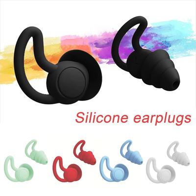 Soundproof Earplugs For Sleeping Soft Silicone Ear Muffs Noise Protection Travel Reusable Protection Sound Blocking Ear Plugs