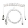 1.8m Coiled Keyboard Cable USB C to USB A Double-Sleeved Cable for Mechanical Gaming Keyboard Coiled Cable type C to USB A