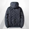 Men's Autumn/Winter Hooded Cotton Jacket - Casual, Warm, Plus Velvet