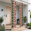 2D Flat, 2D Flat - 2D Flat, 2D Flat - 2D Flat Printing 2pcs Christmas Stripes Snowflakes Ornate Christmas-Themed Couplets, Door Couplets Suitable for 