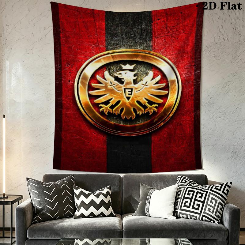 Eintracht Frankfurt Wall Tapestry Aesthetic Wall Hanging Printed Fabric Blanket Decorative Tapestries for Bedroom Living Room Home Decor