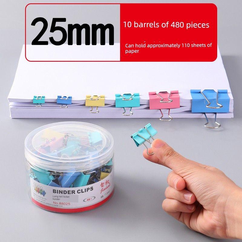 Large and Medium Size Small Size Office Office Supplies Bill Folder Multi-Specification Material Clip Classification Iron Clamp Storage Wholesale