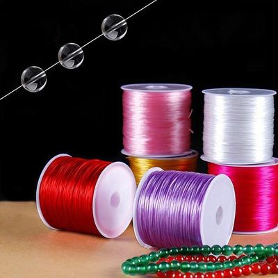 10 Metri/50 Metri/Rotolo Forte Elastico Stretch Perline di Cristallo Cordoncini Filo Stringa per la Collana Del Braccialetto FAI DA TE creazione di gioielli