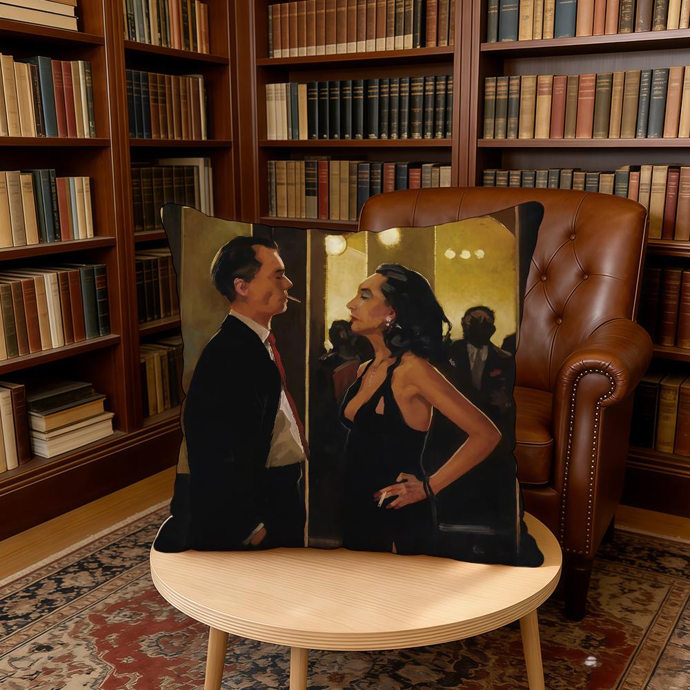 Scottish Artist JJack Vettriano Cushion Cover Home Office Birthday Anniversary Gifts Soft Skin Friendly Cushion Cover