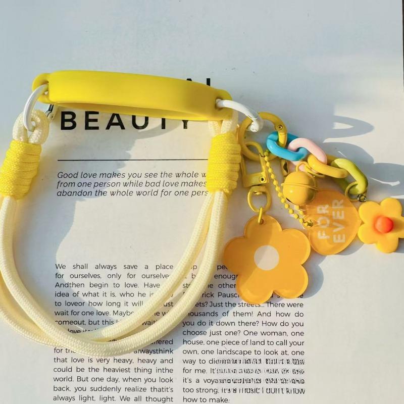 Colorful Cream Flower Cup Holder For Stanley Cup Accessories Hand-held Lanyard Thermal Water Cup Sleeve For Starbucks Tumbler