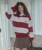 CGP Striped Rugby Sweatshirt_Dark Red