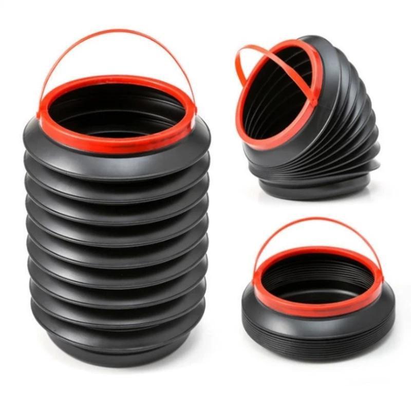 Multifunksjonelle Uttrekkbare Sammenleggbare Søppelbøtter Bærbare Vannoppbevaringsbøtter for Biler Utendørs Fiskebøtter Bilsøppel Biltilbehør