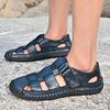 Men's Sports Sandals - Closed Toe Outdoor Fisherman Shoes, Breathable Summer Beach Loafers Non-Slip