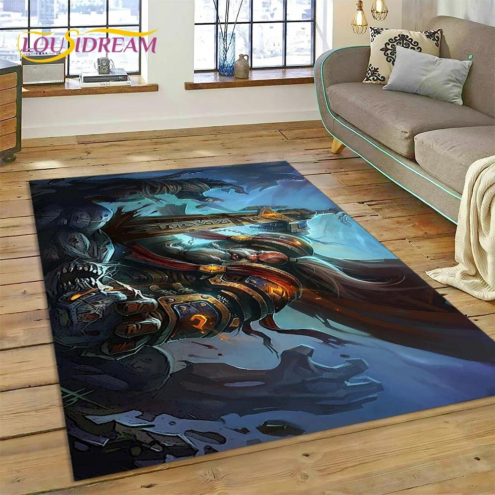 WOW, World of Warcraft Demon Hunter, Lich King Game Carpet Rug for Bedroom Living Room Home Sofa Decoration,Kid Decor Floor Mat