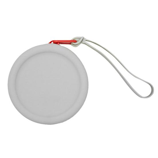 

Чехол для лакомства для собак с карабином, детский круглый чехол на молнии, сумка для хранения наушников серый