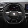 Car Carbon Fiber Suede Car Steering Wheel Cover For Seat Cupra FR IBIZA Leon Ateca Tarraco Arona EXEO Toldeo Mii Arosa Alhambra