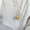 Water Drop Pendant Necklace for Women Titanium Steel Clavicle Chain Waterproof Choker Aesthetic Collar Jewelry Gift