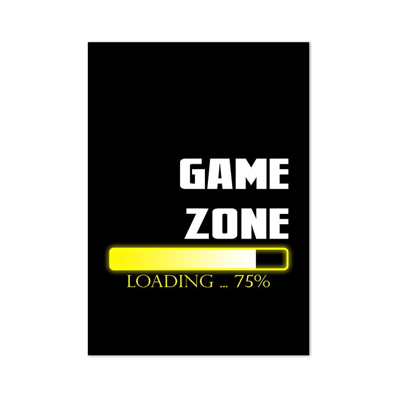 Joypad Gaming Illustration Poster and Print Boys Wall Art Canvas Gaming Let's Play Art Painting Picture Kids Room Wall Decor