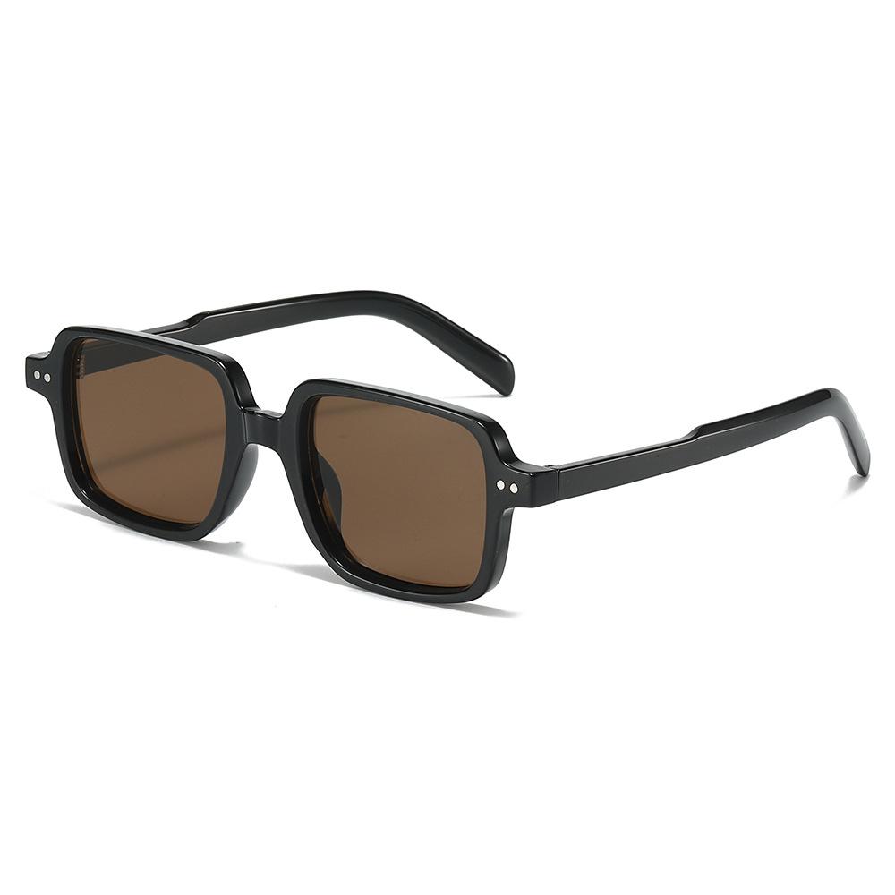 New Luxury Tortoiseshell Gradient Square Women Sunglasses  Brand Design Retro Rivet Jellycolor Men Sun Glasses Uv400