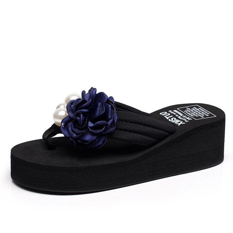 Summer Non Slip Children's Flip Flops Girls Fashion Beach Shoes Pinch Sandals Female Flowers Slippers Wear
