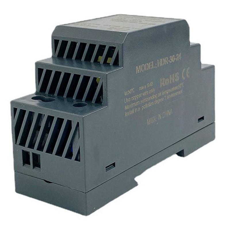 

2025-3C HDR-30-24 Ultra Slim Step Shape DIN Rail Power Supply Short Circuit Protection LED Indicator for Power on DC 24V 1.5A China Mainland