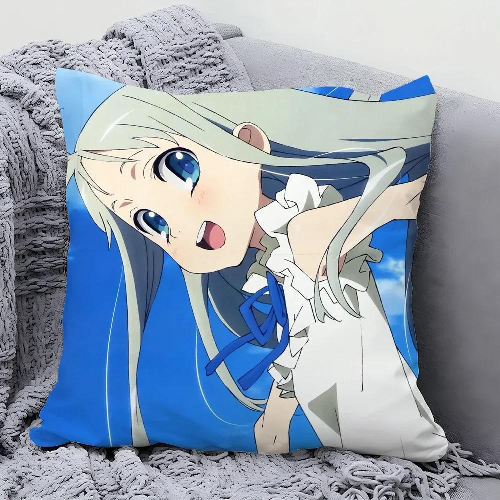 Honma Meiko Animation Secret Base Pillow Case Square Pillow Bedroom Sofa Leisure ComfortCar Living Room Home Decoration 40X40