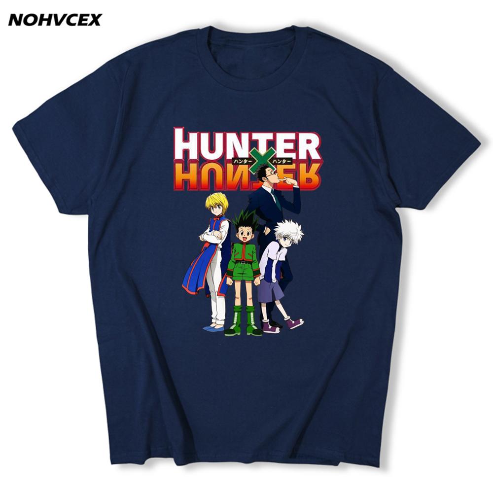 Hunter X Hunter Men Funny Tops Hisoka Morow Graphic Tees Harajuku Unisex Anime Killua Zoldyck T