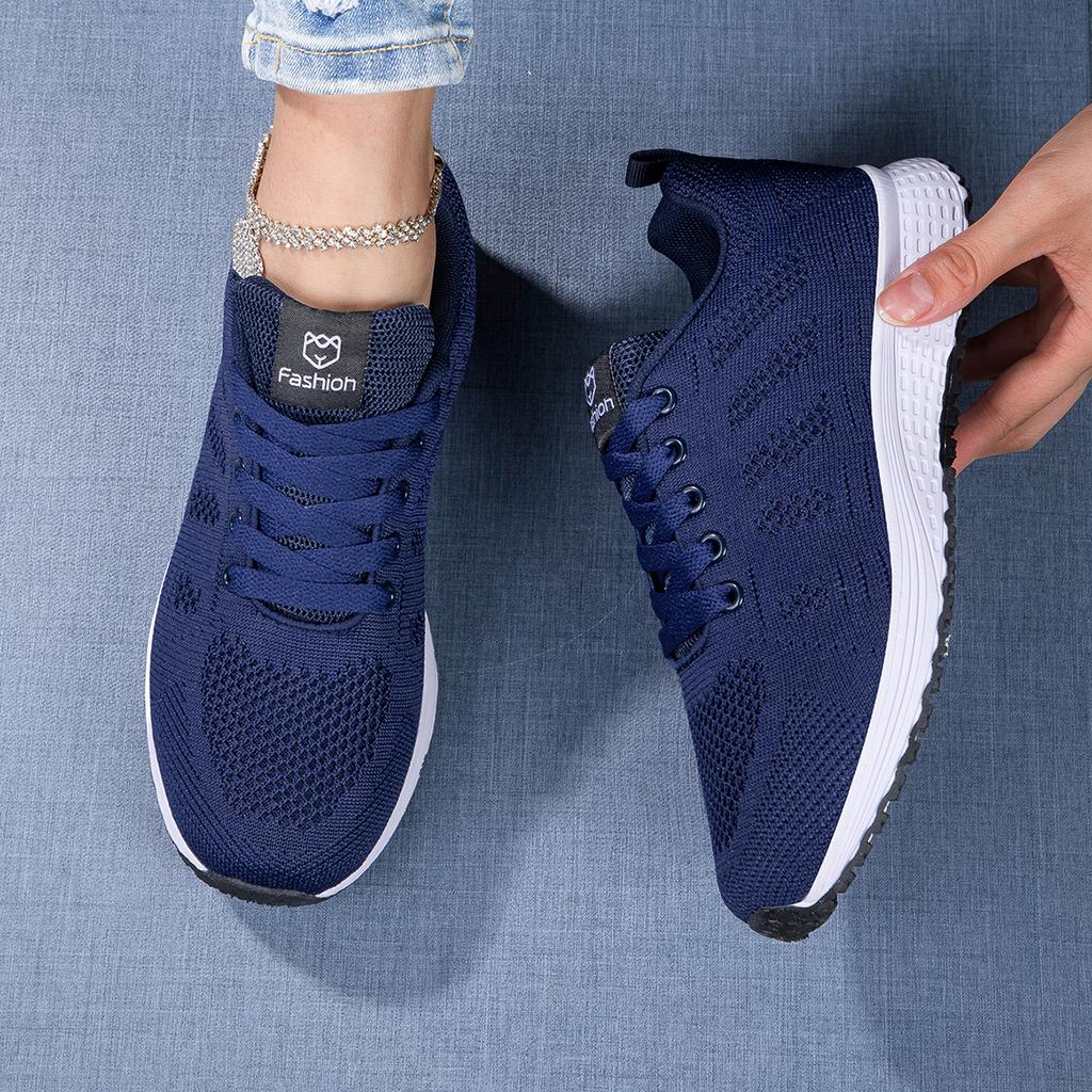 Damen Casual Flats Air Mesh Atmungsaktive Trainer Damenschuhe Damen Sneaker Damen Korb Tenis Feminino