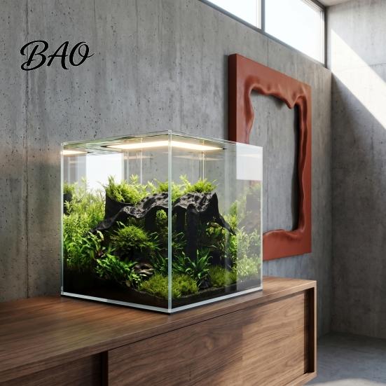 Aquatic Pet Accessories Aquarium Corner Hideout, under Gravel Betta Fish Cave Tunnel, Hideout Stone-Look Viewing Tunnel for Shrimp Tank Underwater